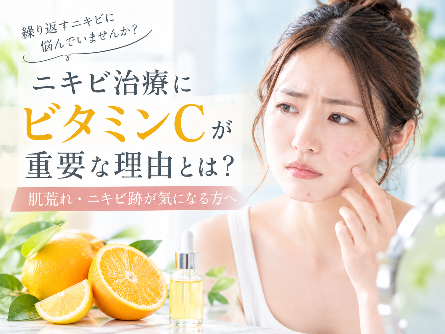 ニキビ治療とビタミンCの関係｜南條ビューティークリニック
