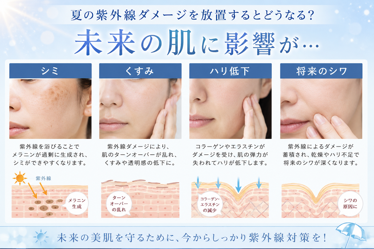紫外線ダメージの治療イメージ